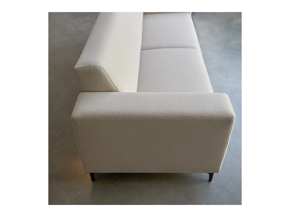 3-Sitzer-Sofa mit ecrufarbenem Stoffbezug ,3-Sitzer