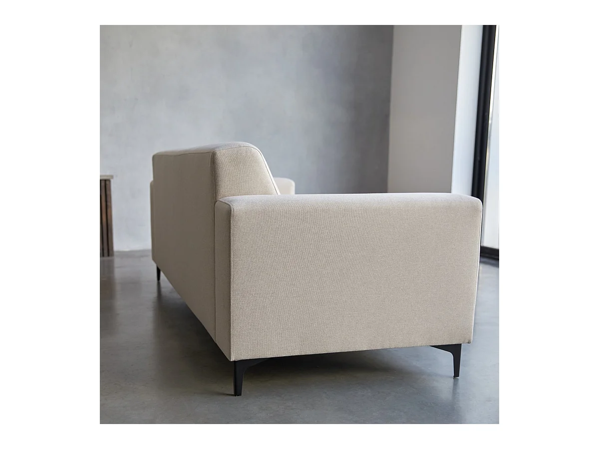 3-Sitzer-Sofa mit ecrufarbenem Stoffbezug ,3-Sitzer