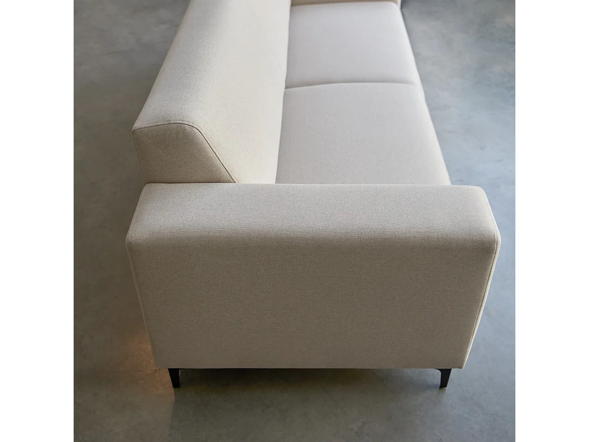 3-Sitzer-Sofa mit ecrufarbenem Stoffbezug ,3-Sitzer