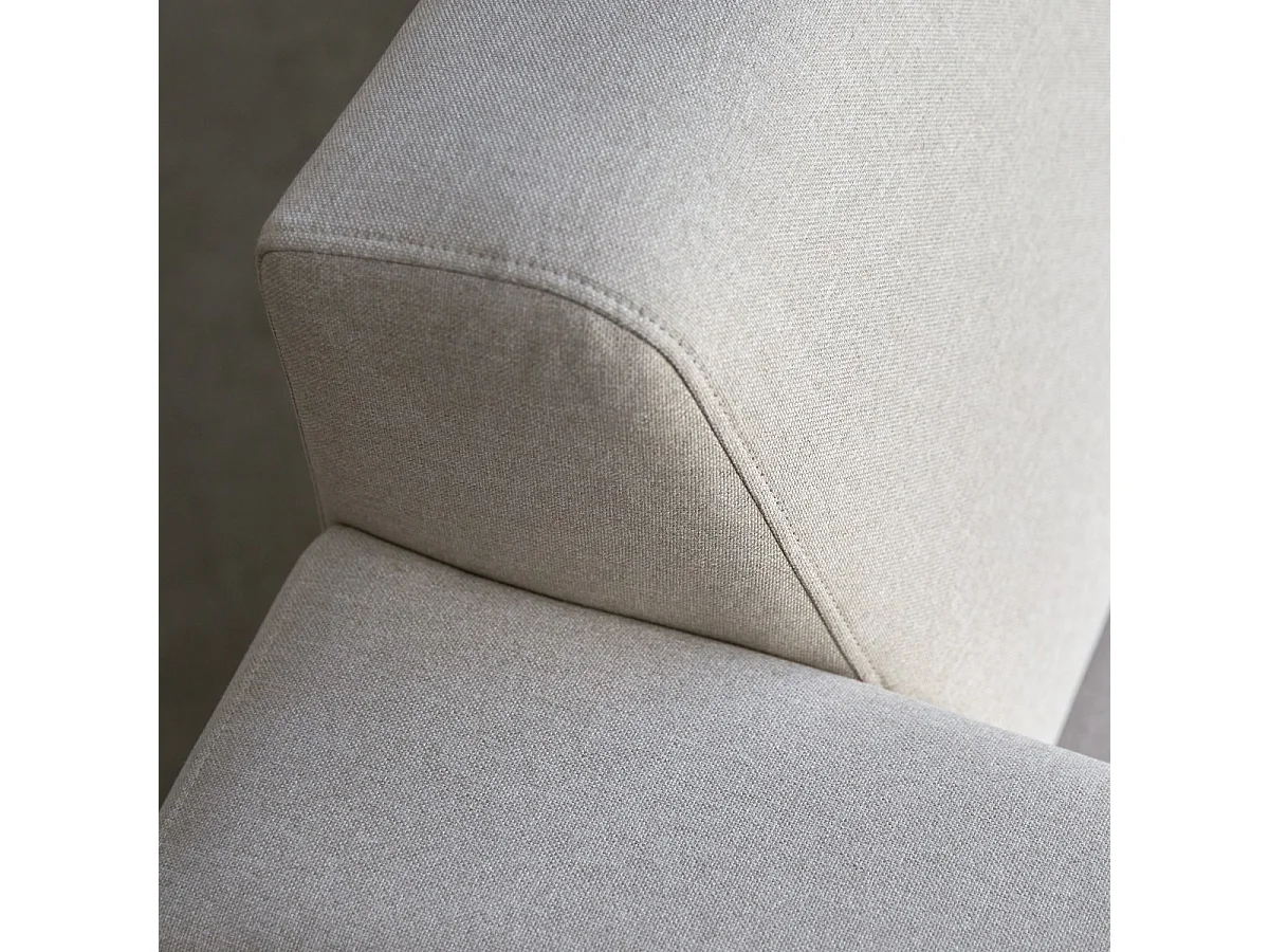 3-Sitzer-Sofa mit ecrufarbenem Stoffbezug ,3-Sitzer