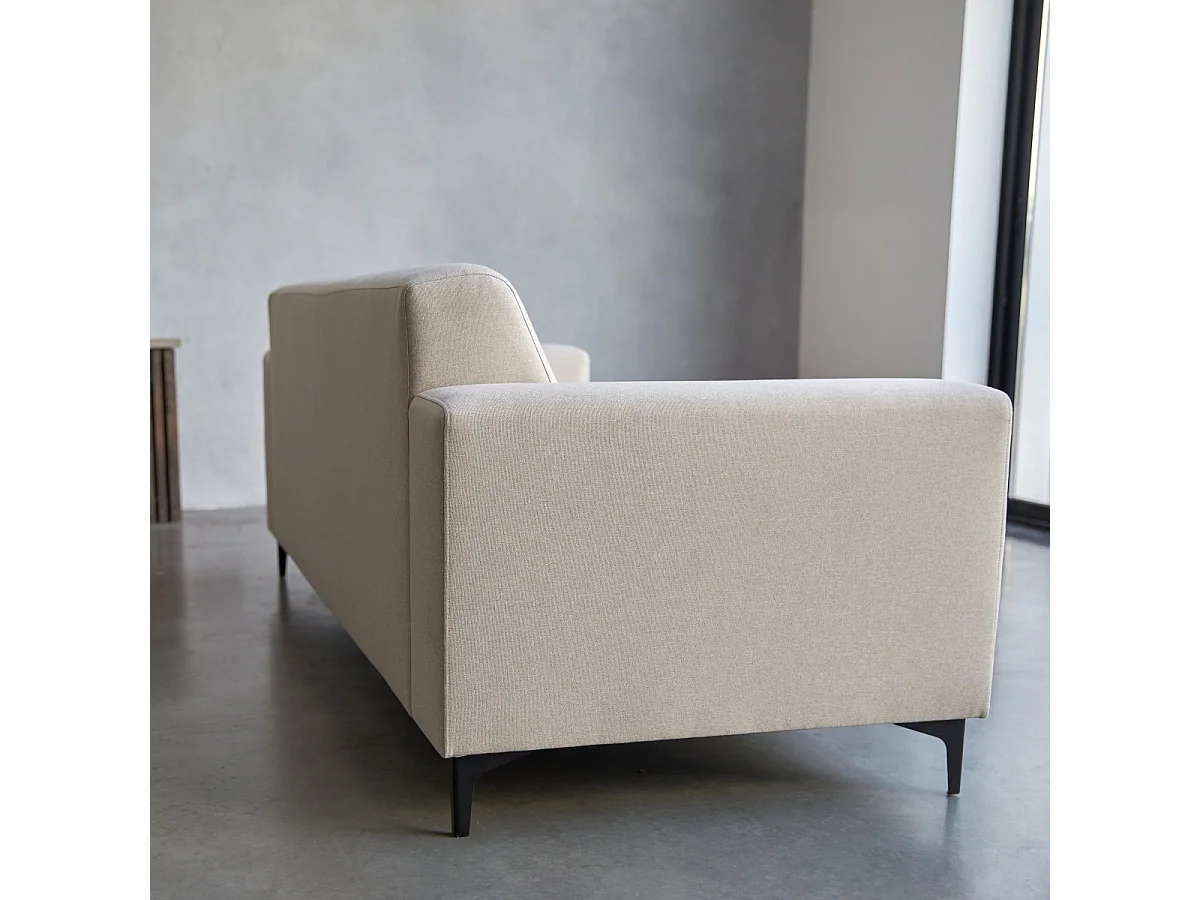 3-Sitzer-Sofa mit ecrufarbenem Stoffbezug ,3-Sitzer