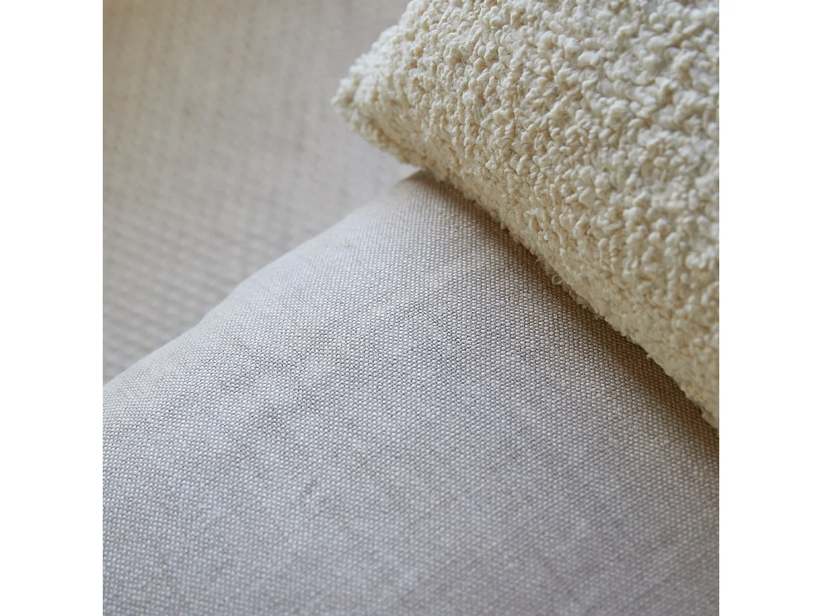 Divano in tessuto Woodnest Linen, 2 posti