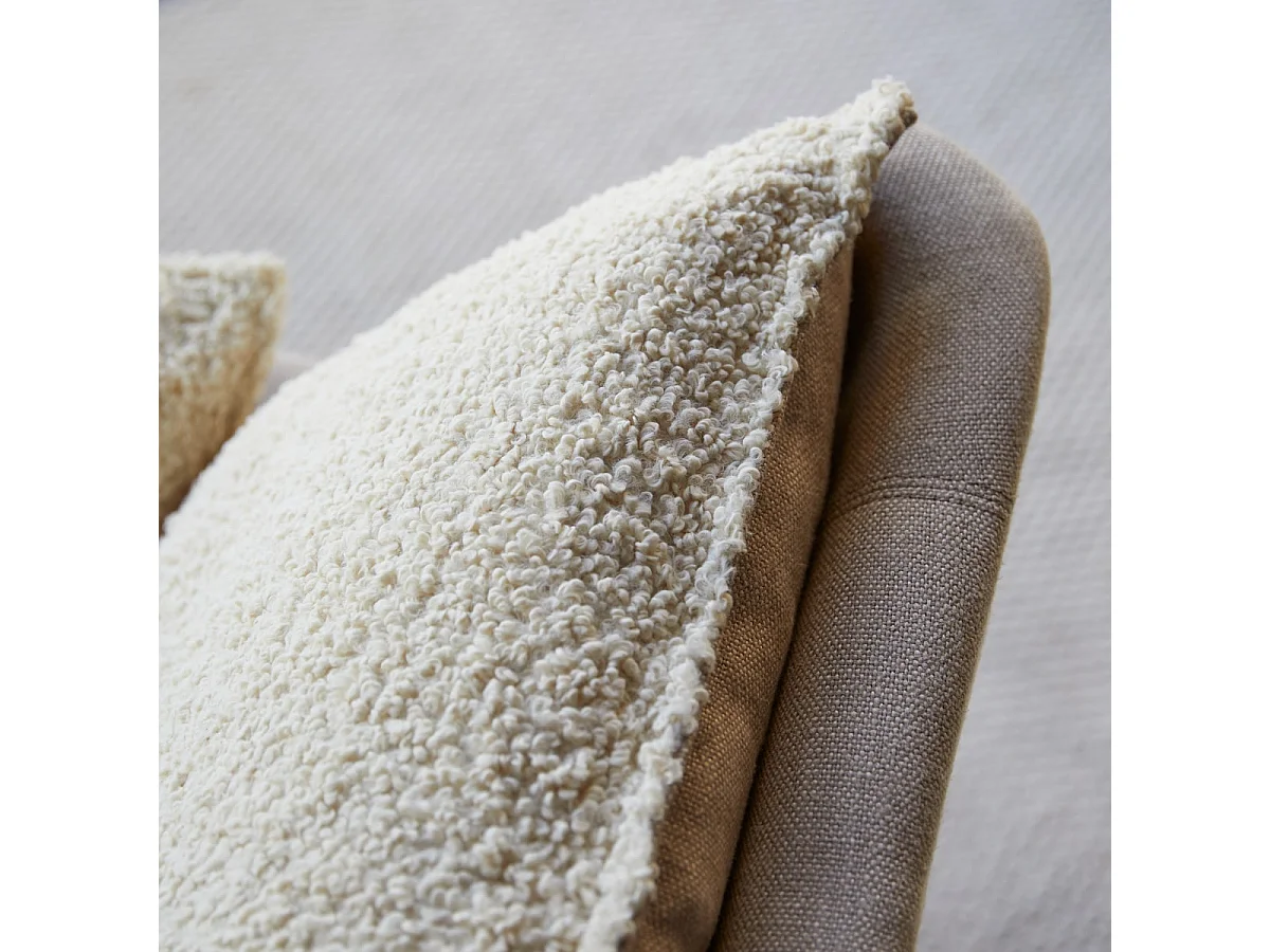 Divano in tessuto Woodnest Linen, 2 posti