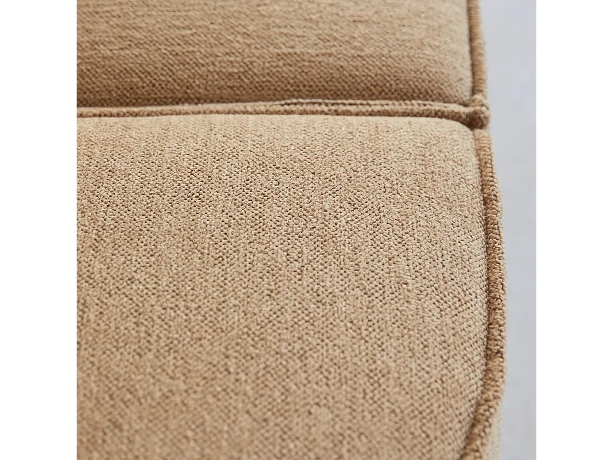 Divano modulabile Dario a 2-3 posti in tessuto cammello