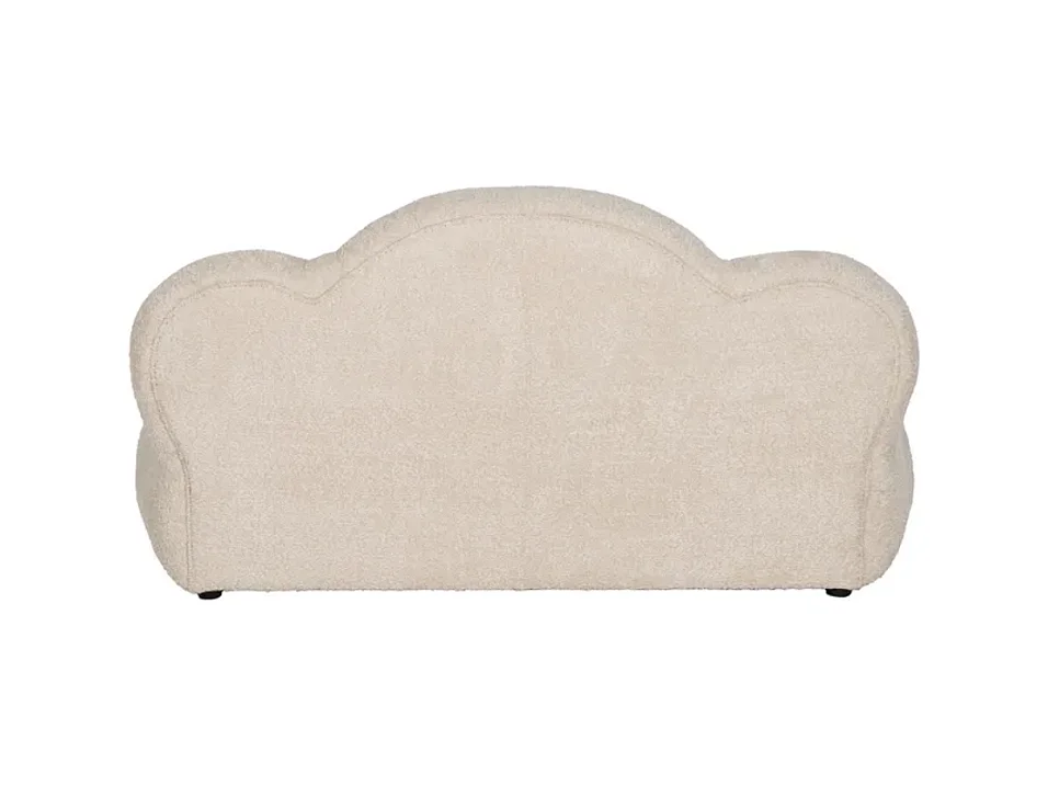 Canapé nuage en tissu bouclette beige, assise moelleuse et design cocon – TERRAR