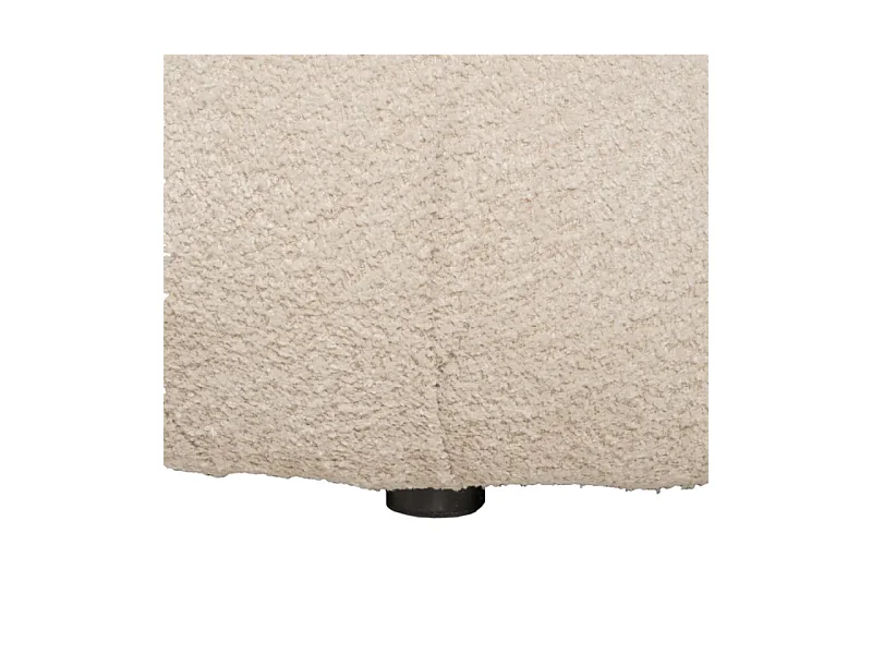Canapé nuage en tissu bouclette beige, assise moelleuse et design cocon – TERRAR