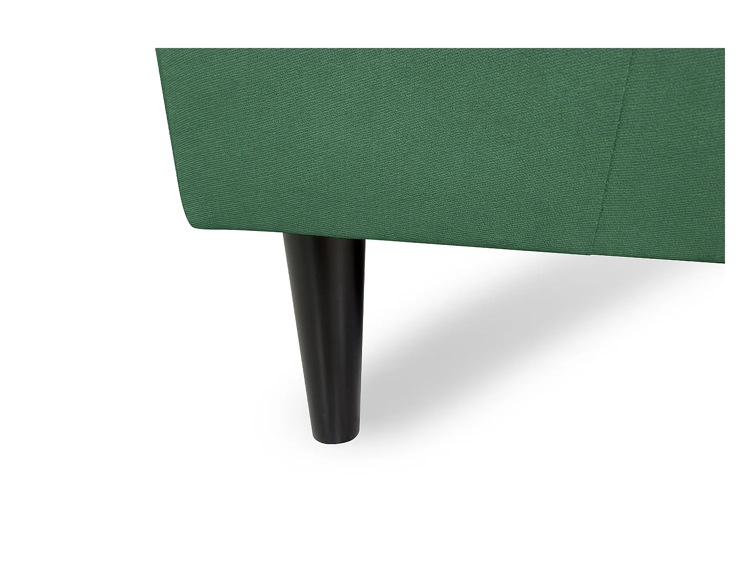 Divano angolare 3 posti con chaise longue destra tessuto verde abete – Washington