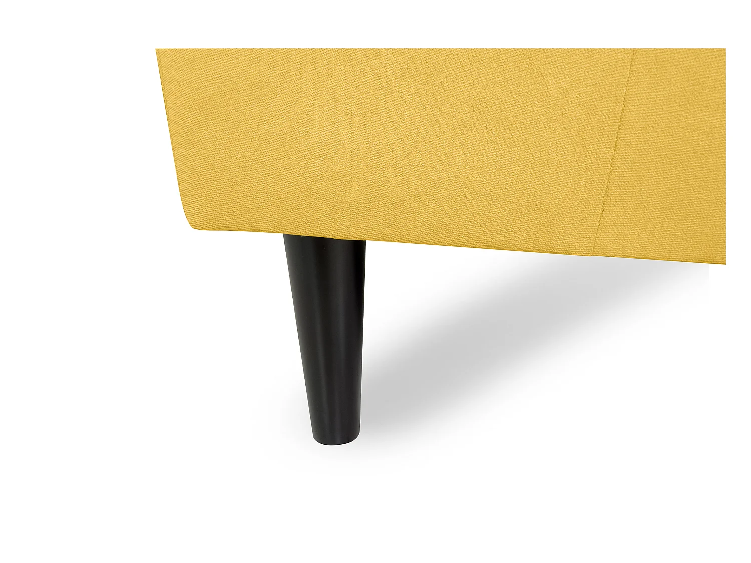 Divano angolare 3 posti con chaise longue destra tessuto giallo – Washington