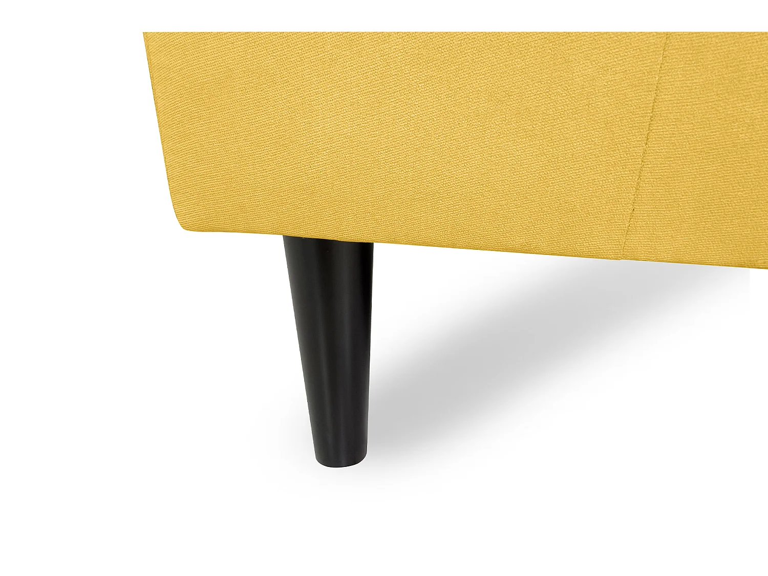 Divano angolare 3 posti con chaise longue destra tessuto giallo – Washington