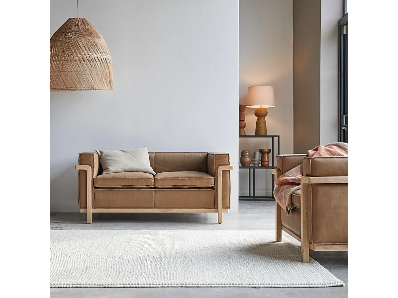 Divano in pelle Cobbelwood Cheyenne, 2 posti