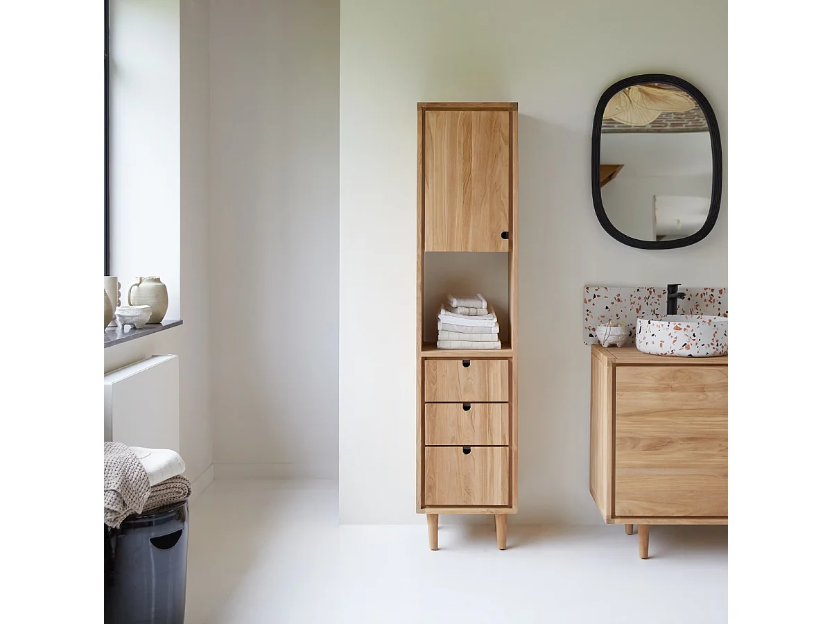 Colonne en bois de teck 180 Jonàk