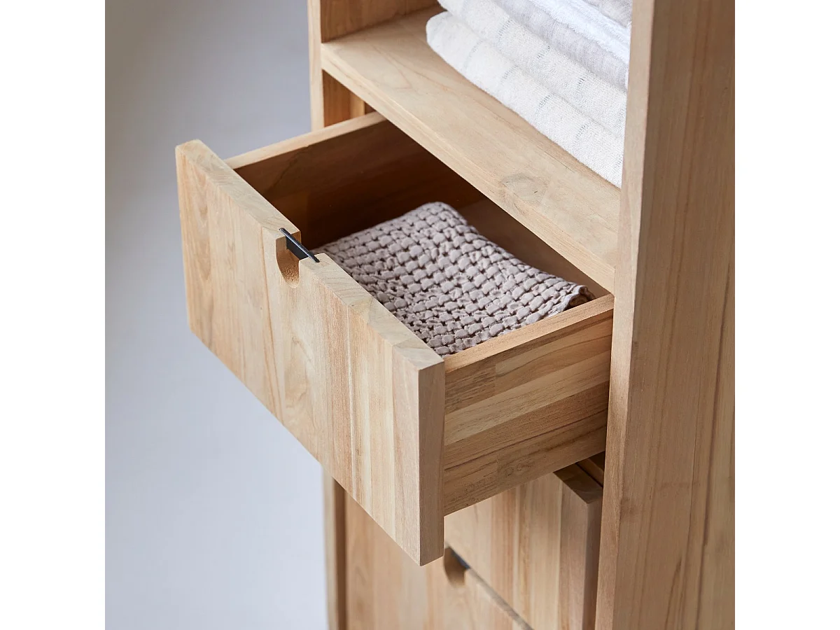 Colonne en bois de teck 180 Jonàk