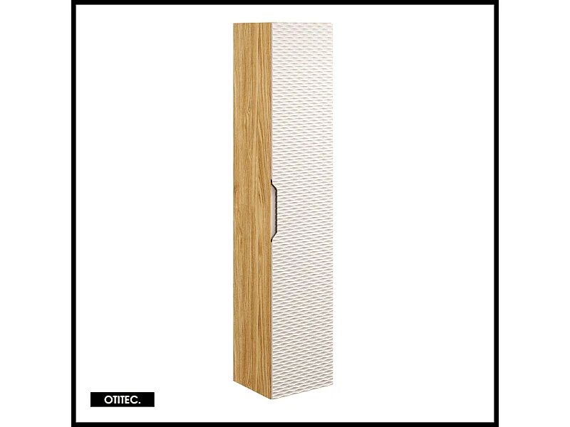 Colonne de salle de bain - 170 cm - Beige - 1 porte - SEA