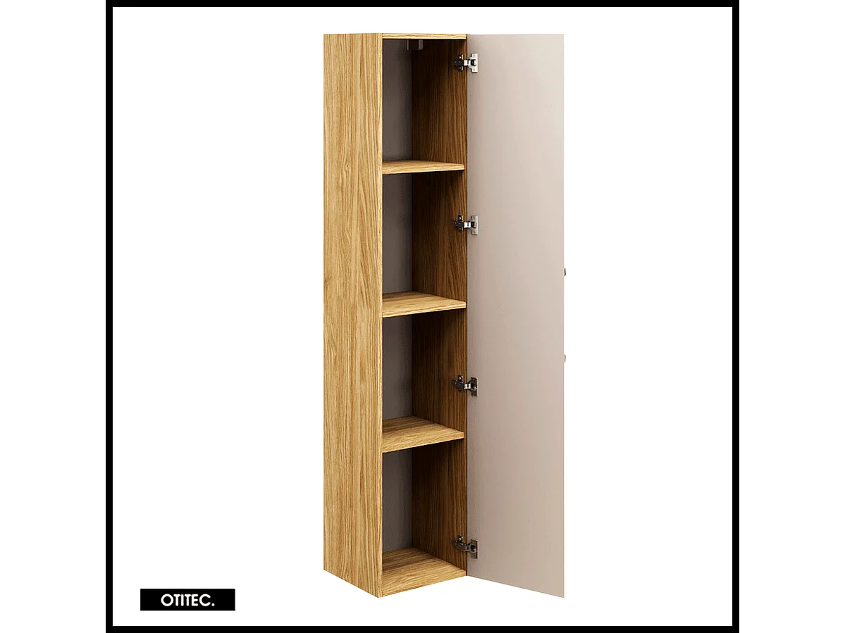 Colonne de salle de bain - 170 cm - Beige - 1 porte - SEA