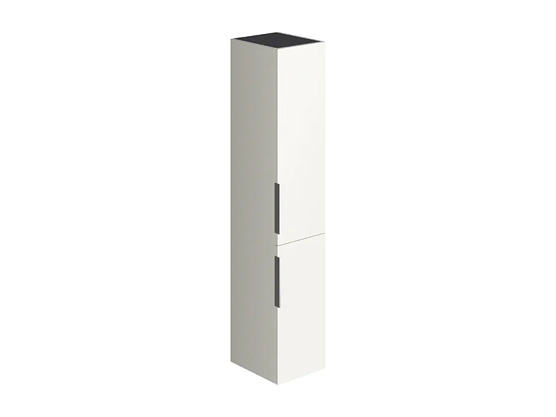 Colonne de salle de bain BURGBAD Olena 2 portes blanc brillant