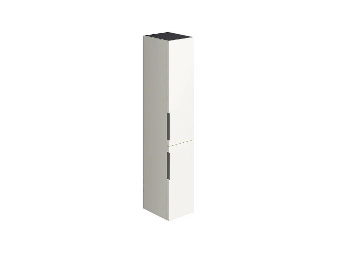 Colonne de salle de bain BURGBAD Olena 2 portes blanc brillant