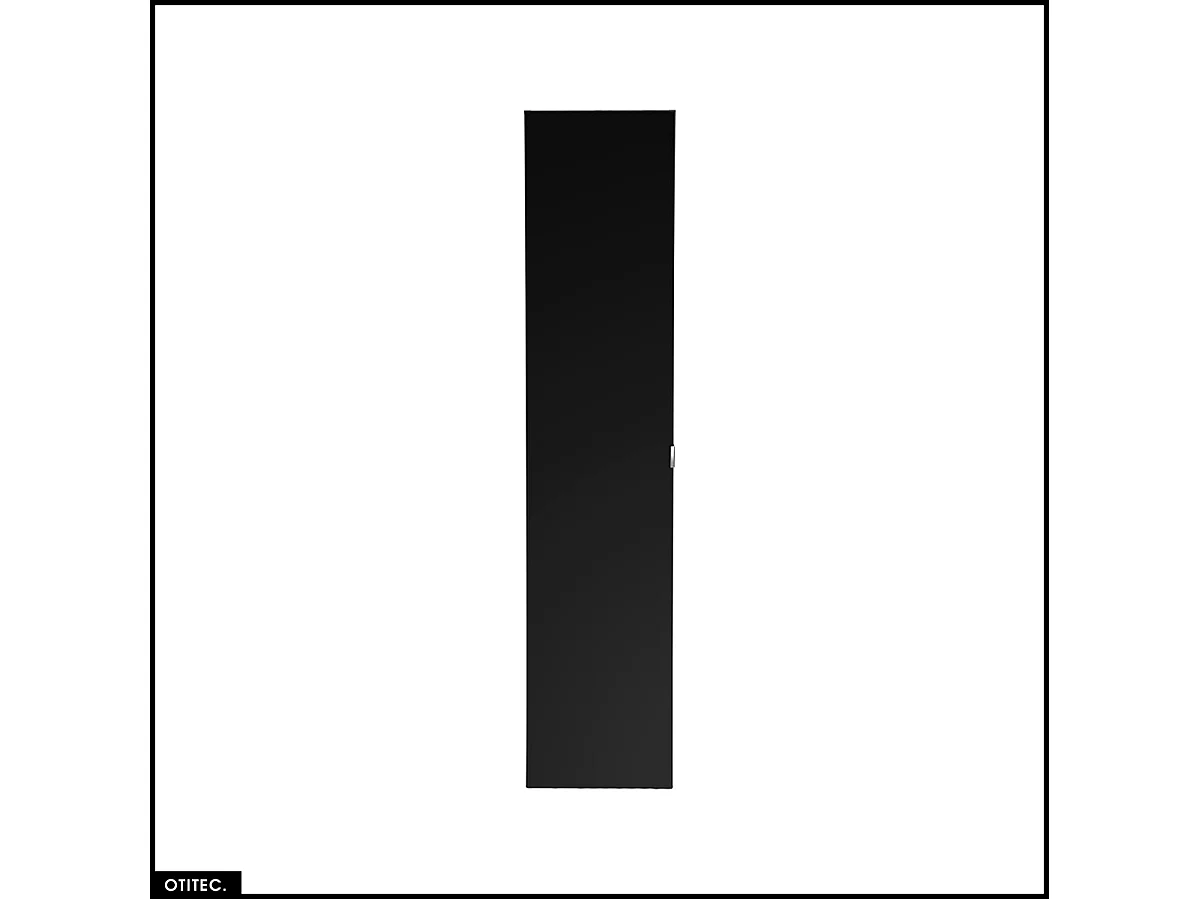 Colonne de salle de bain - 35 x 160 cm - 1 porte - 2 tiroirs - BOLD BLACK