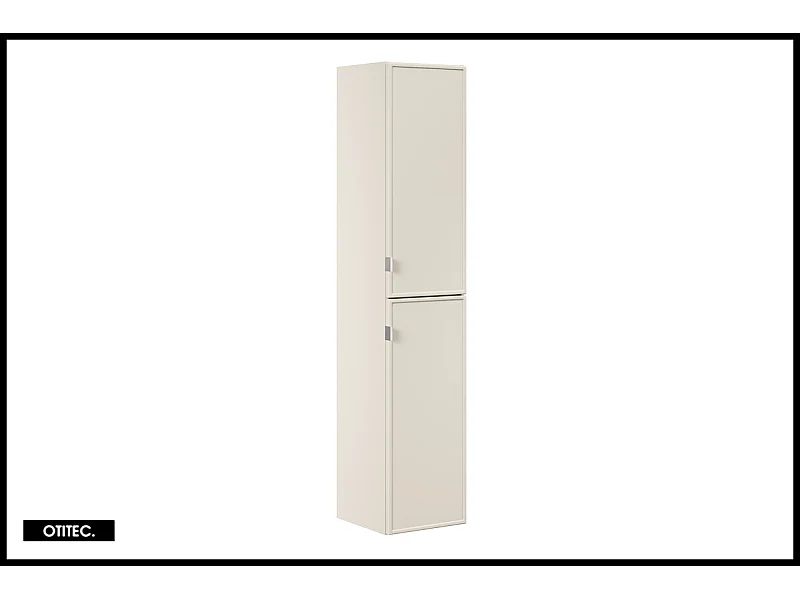 Colonne de salle de bain - 170 cm - Cachemire Mat - 2 portes - ASTRA
