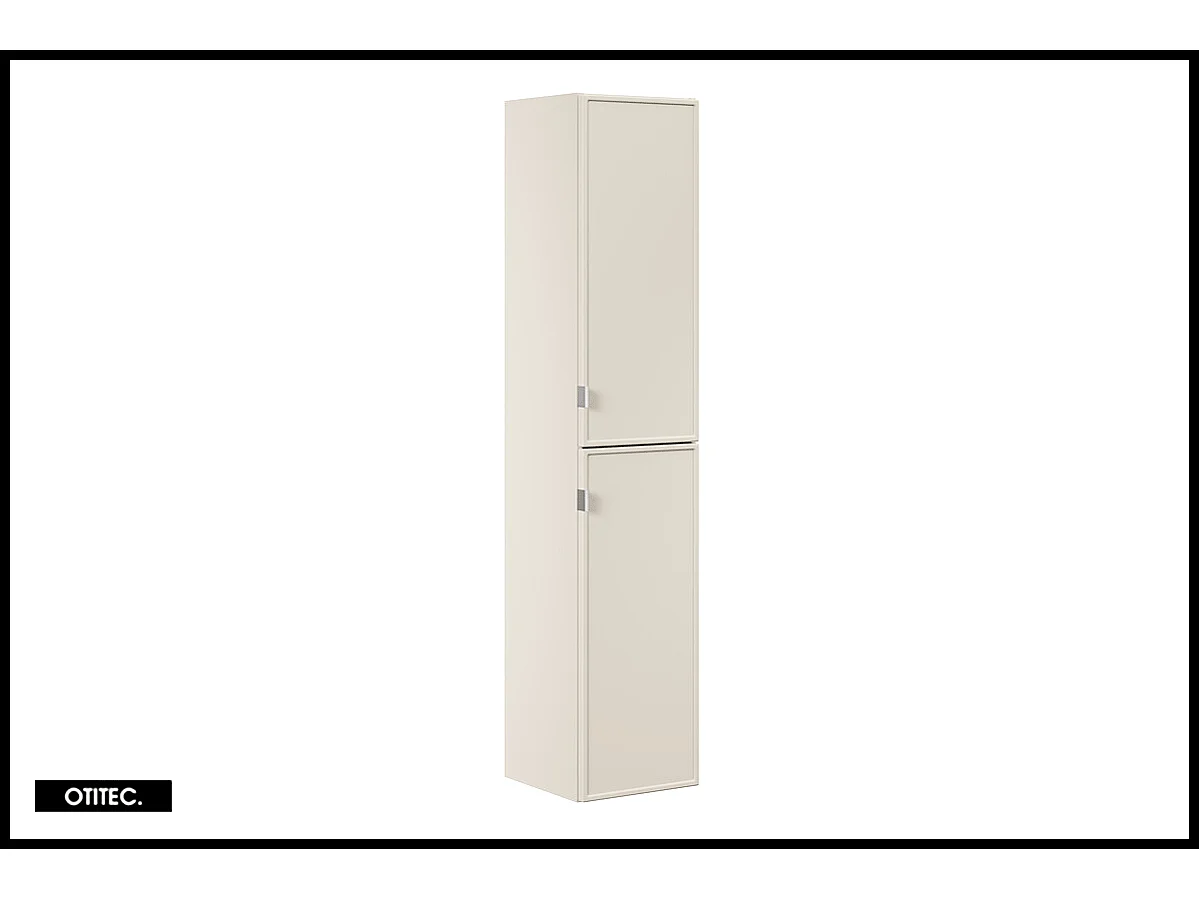 Colonne de salle de bain - 170 cm - Cachemire Mat - 2 portes - ASTRA