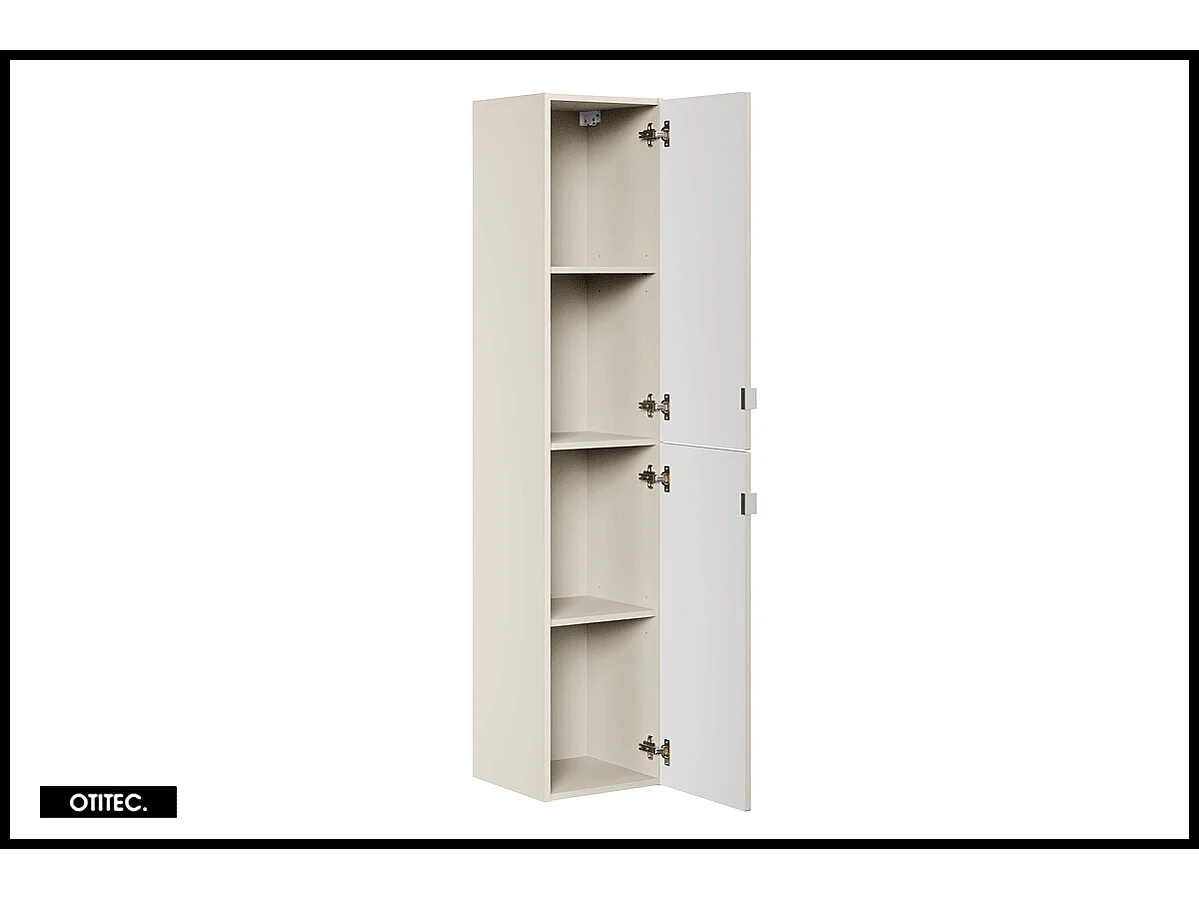 Colonne de salle de bain - 170 cm - Cachemire Mat - 2 portes - ASTRA