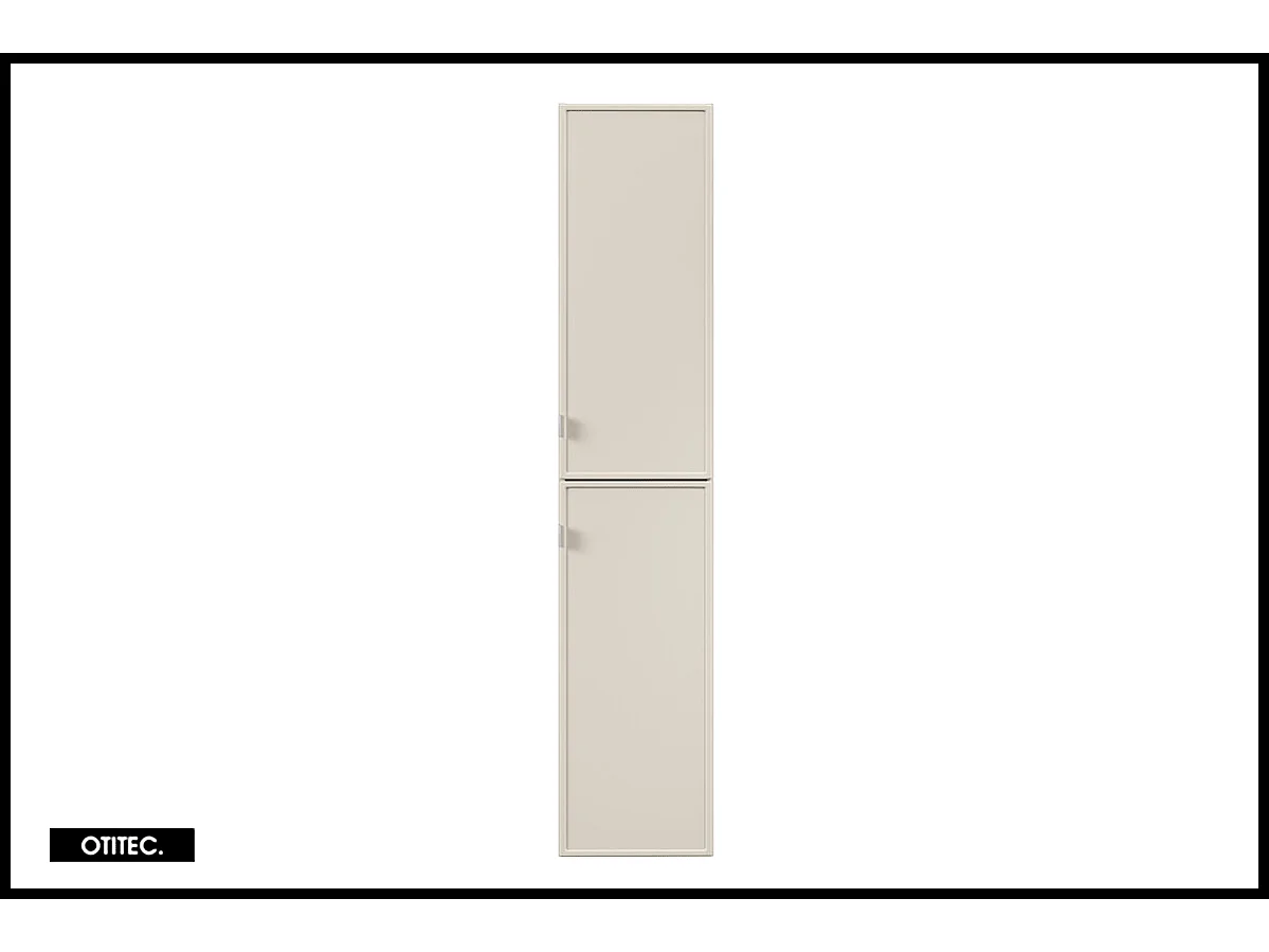 Colonne de salle de bain - 170 cm - Cachemire Mat - 2 portes - ASTRA