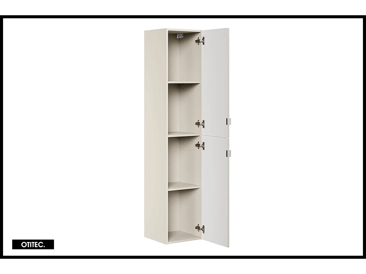 Colonne de salle de bain - 170 cm - Cachemire Mat - 2 portes - ASTRA