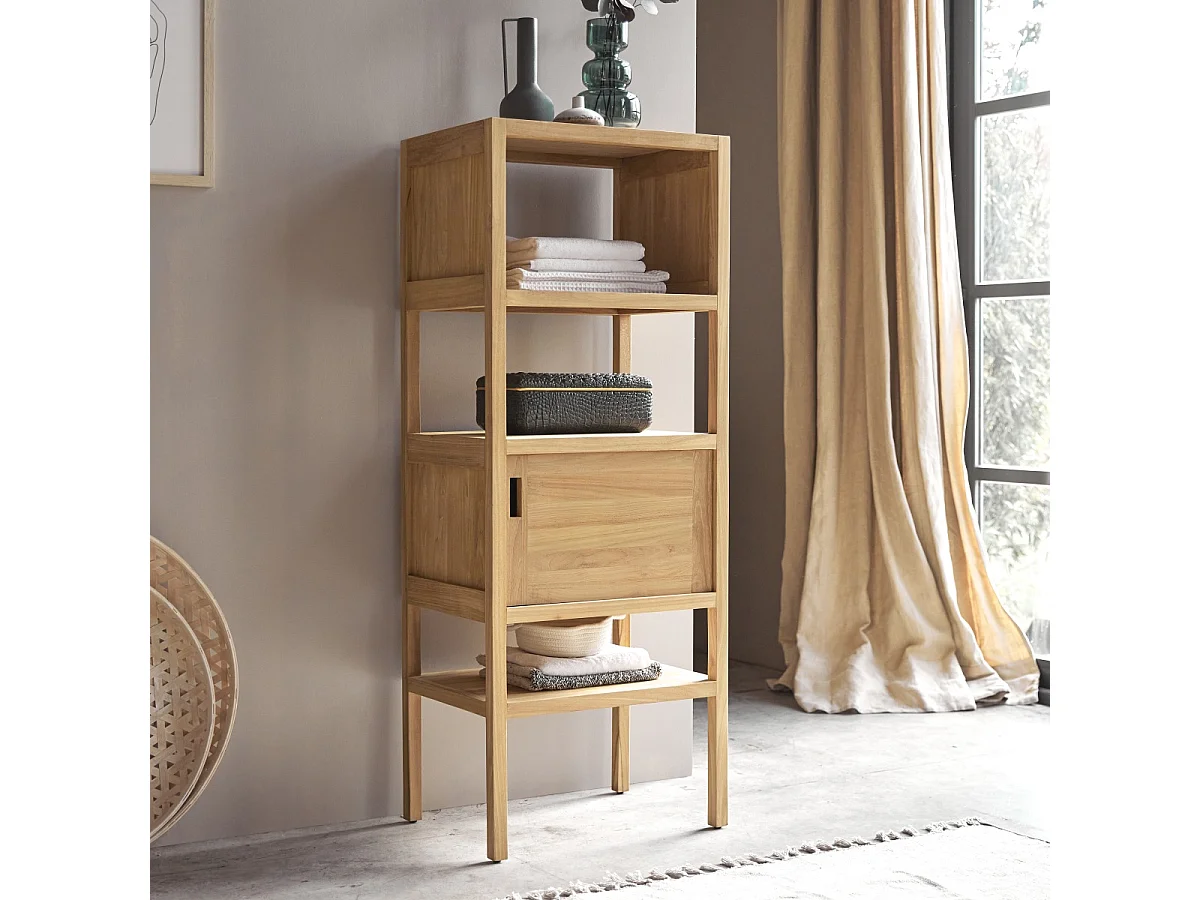 Hochschrank aus Teakholz 140 Arty