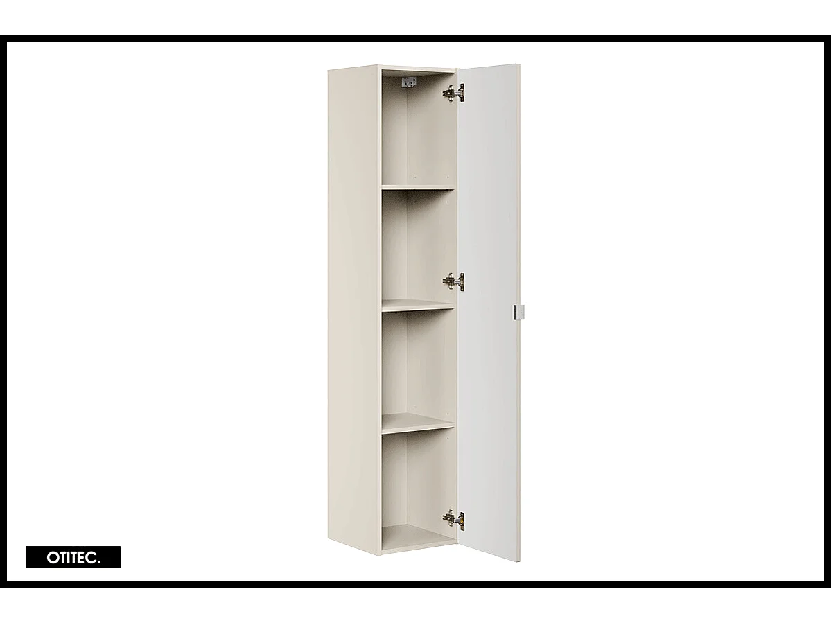 Colonne de salle de bain - 140 cm - Cachemire Mat - 1 porte - ASTRA