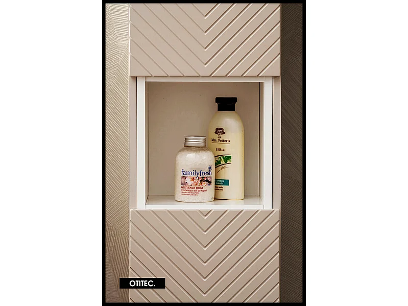 Colonne de salle de bain de 140 cm - 2 portes - DANO