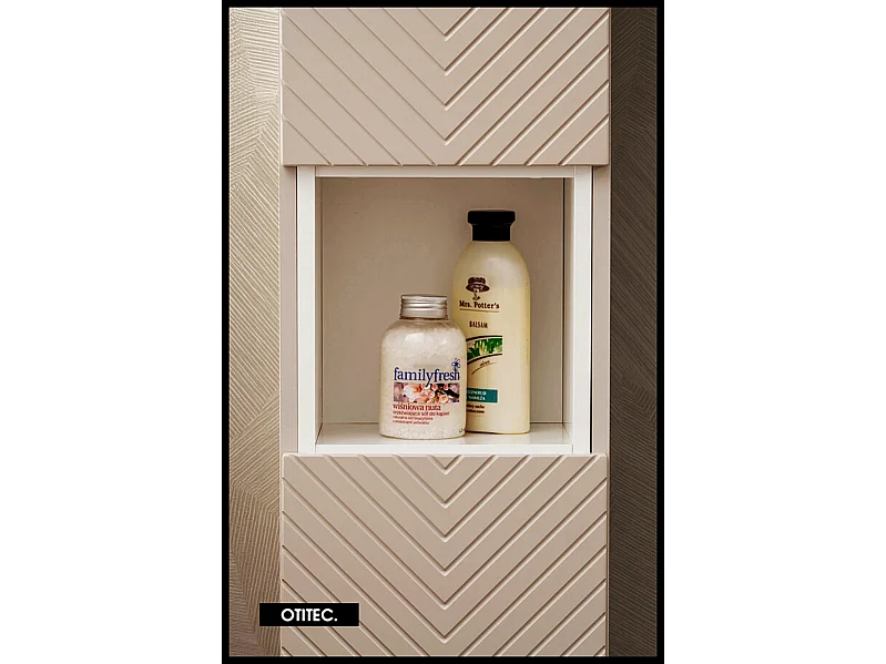 Colonne de salle de bain de 140 cm - 2 portes - DANO