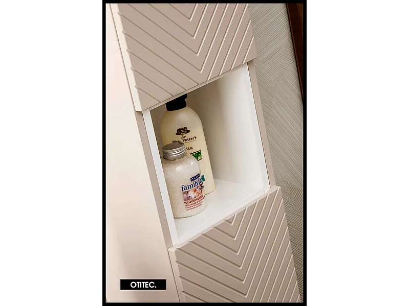 Colonne de salle de bain de 140 cm - 2 portes - DANO