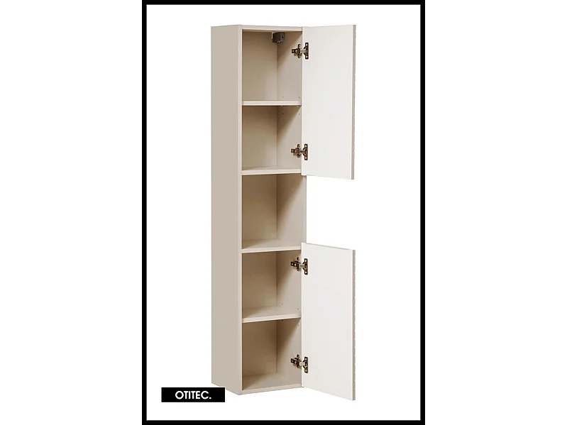 Colonne de salle de bain de 140 cm - 2 portes - DANO