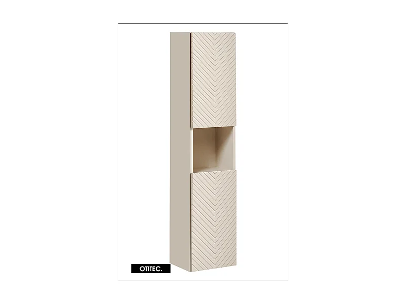 Colonne de salle de bain de 140 cm - 2 portes - DANO