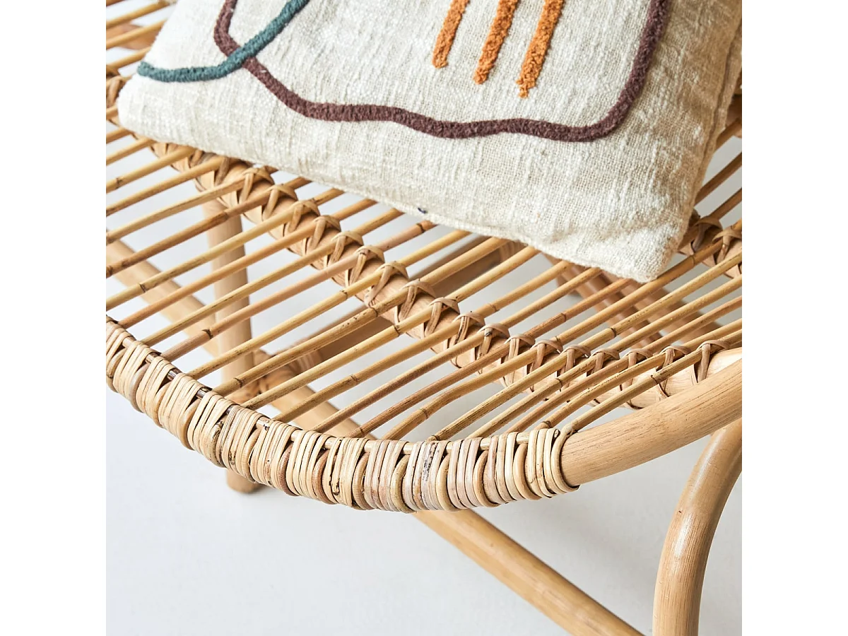 Bank Sofa aus Rattan exotischer Stil für Innen und Aussen ,2-Sitzer