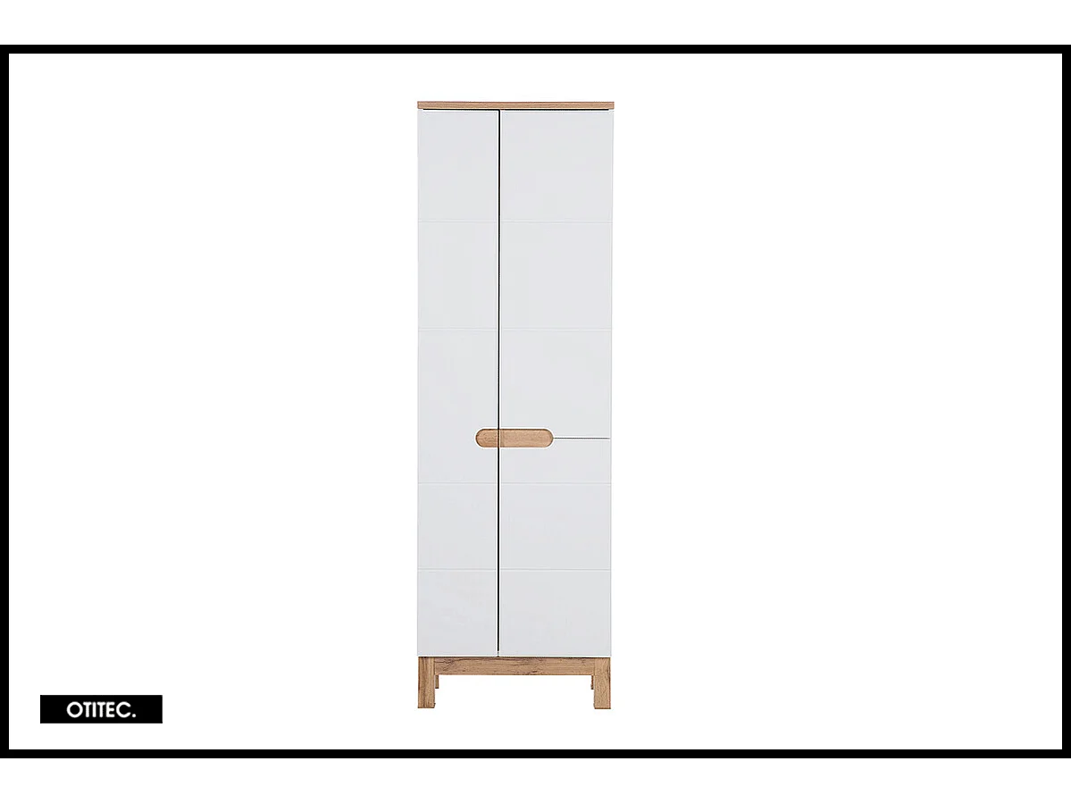 Colonne de salle de bain de 187 cm - Blanc - 3 portes - BALI