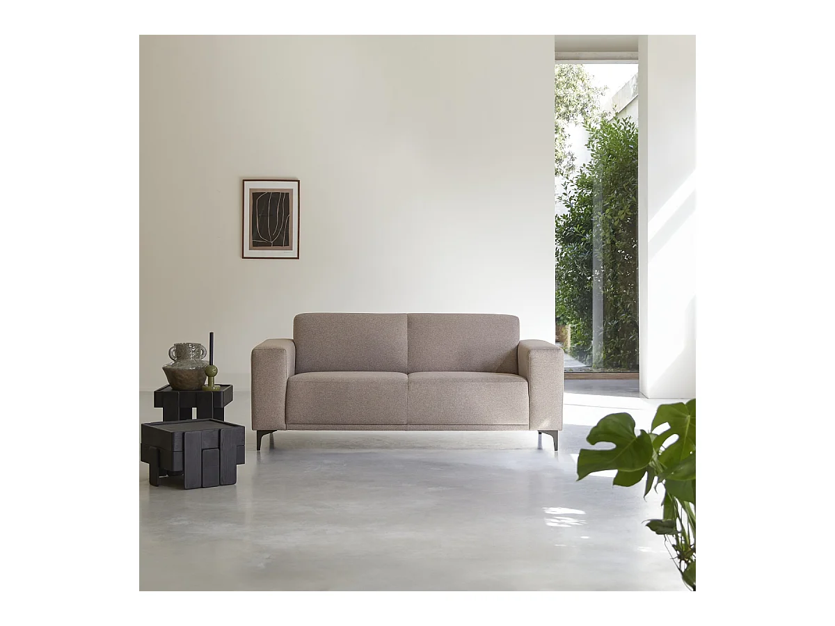 2,5-Sitzer-Sofa Lars mit taupegrauem Stoffbezug