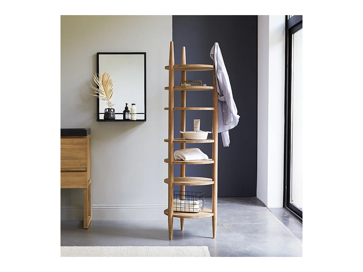 Hochschrank aus Teakholz 170 Poline