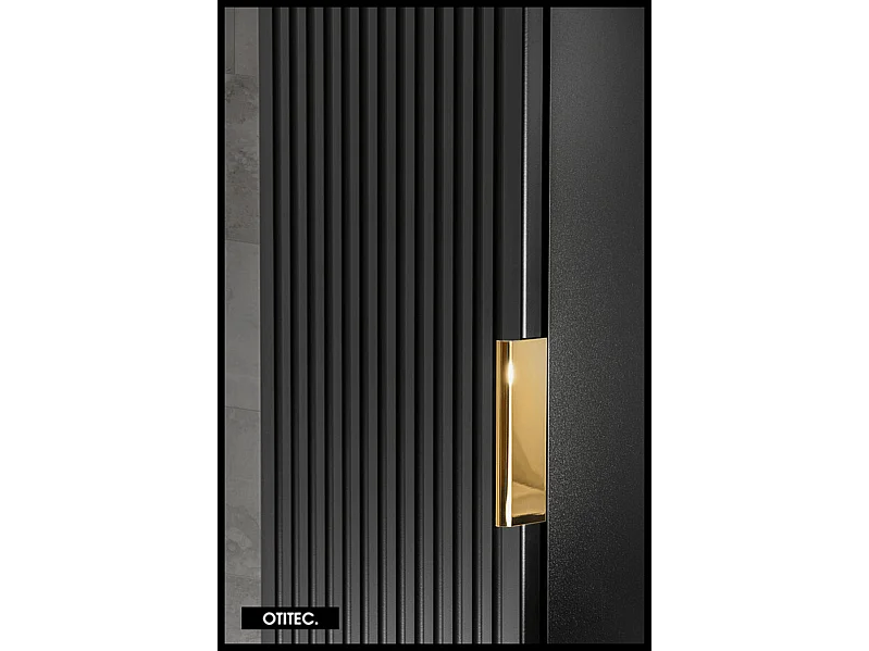Colonne de salle de bain de 140 cm - Noir - 1 porte - LIVA BLACK