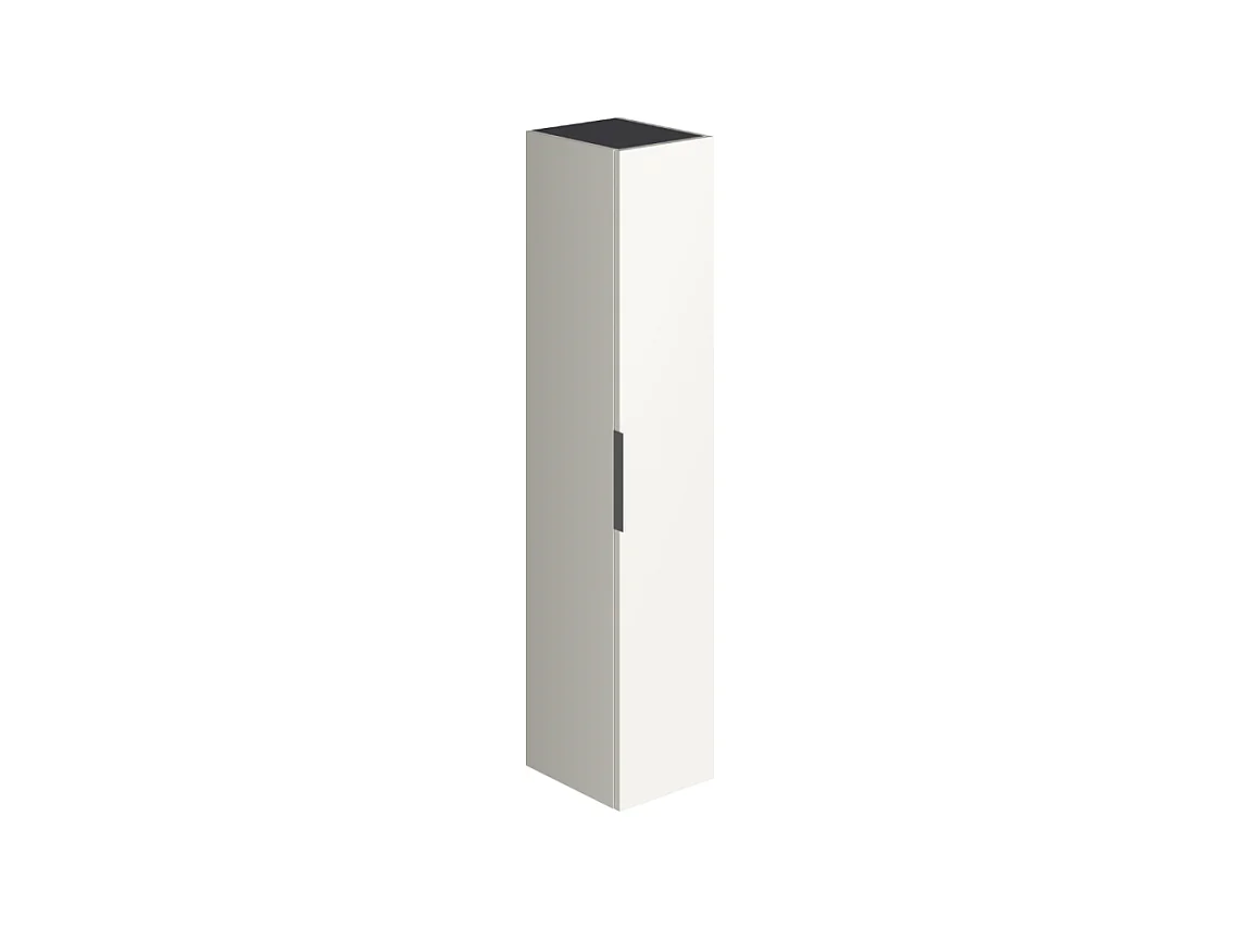 Colonne de salle de bain BURGBAD Olena 1 porte  blanc brillant