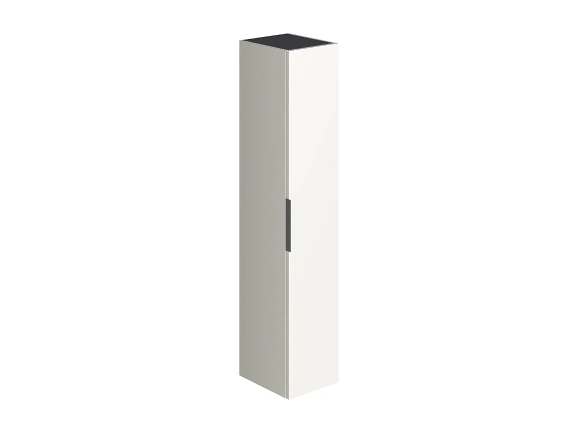 Colonne de salle de bain BURGBAD Olena 1 porte  blanc brillant