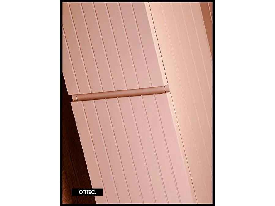 Colonne de salle de bain de 160 cm - Rose - 2 portes - MINO