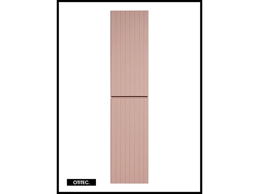 Colonne de salle de bain de 160 cm - Rose - 2 portes - MINO