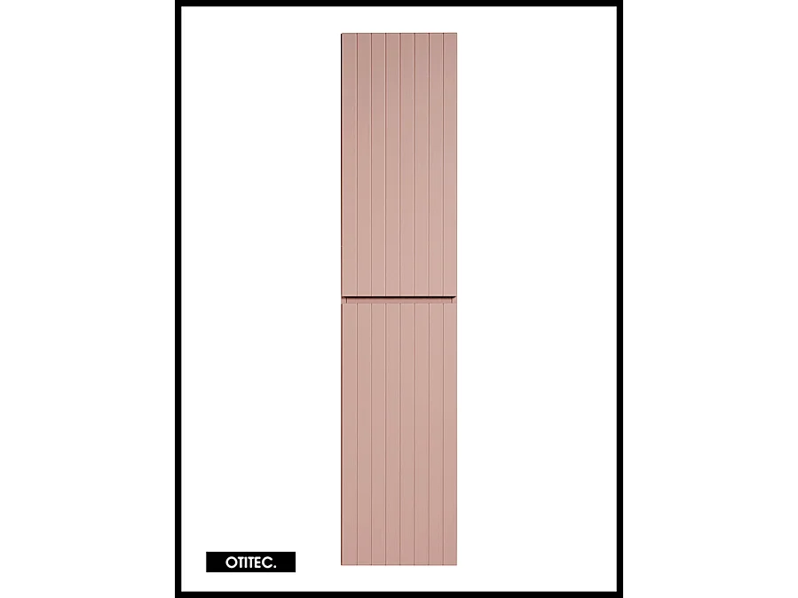 Colonne de salle de bain de 160 cm - Rose - 2 portes - MINO