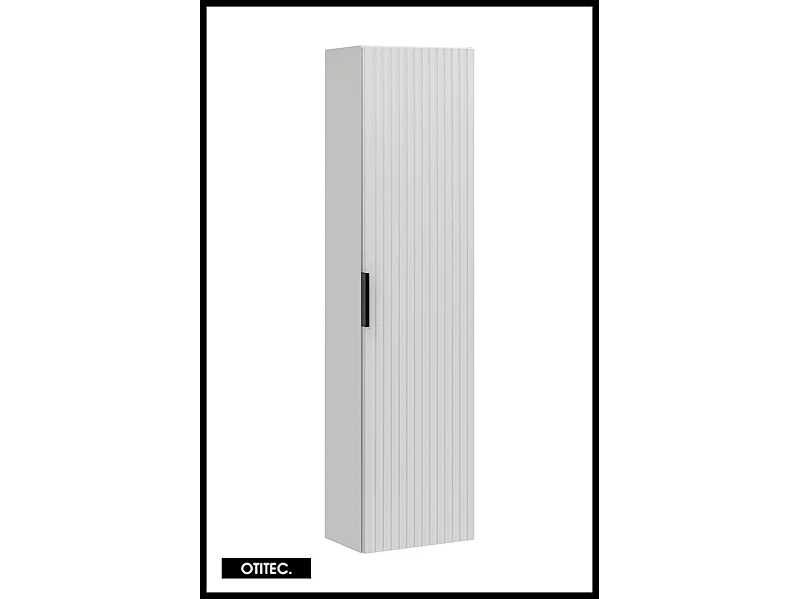 Colonne de salle de bain de 140 cm - Blanc - 1 porte - LIVA WHITE