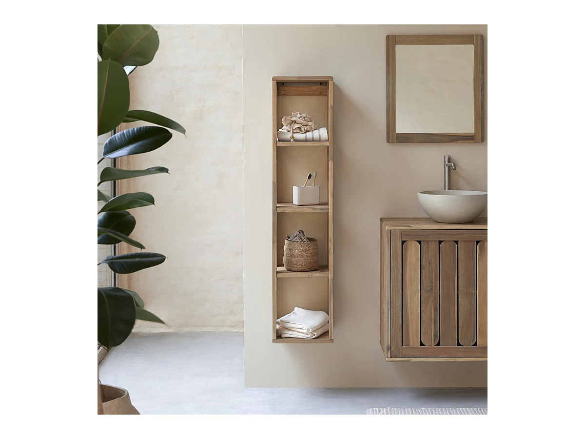 Colonna in legno di acacia 130 Lila