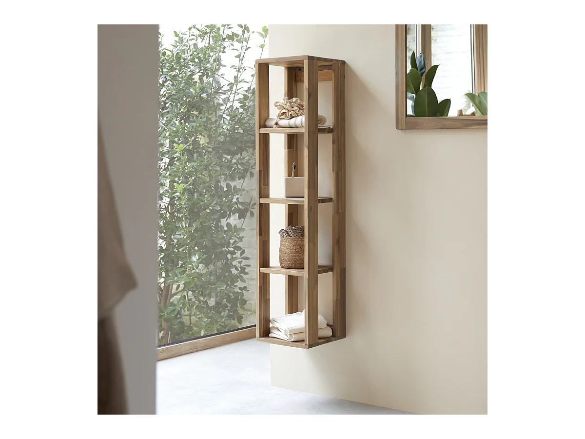 Colonna in legno di acacia 130 Lila