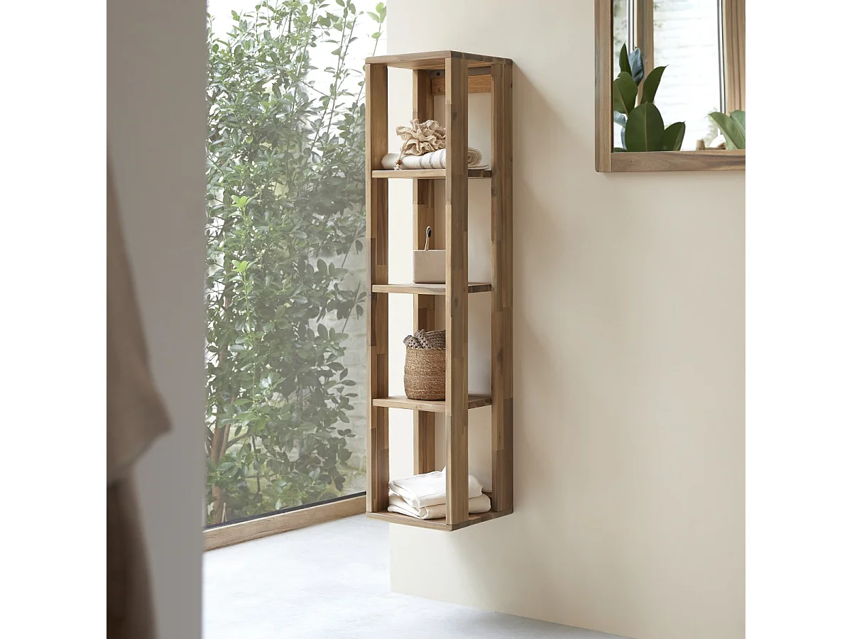 Colonna in legno di acacia 130 Lila