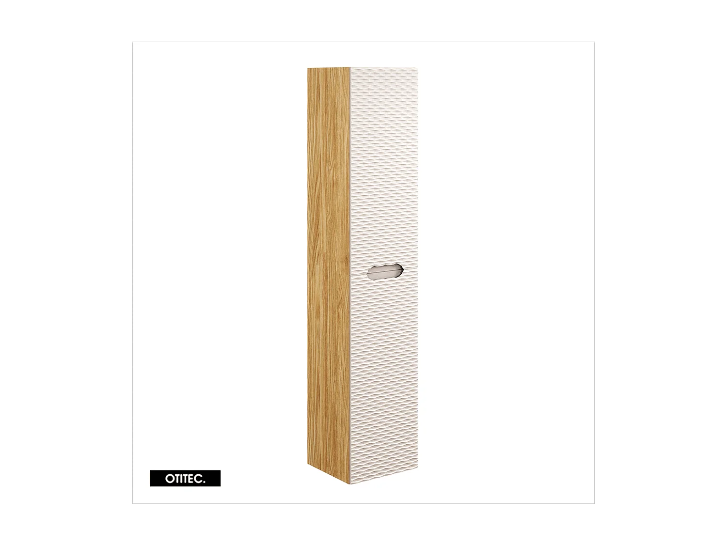Colonne de salle de bain - 170 cm - Beige - 2 portes - SEA