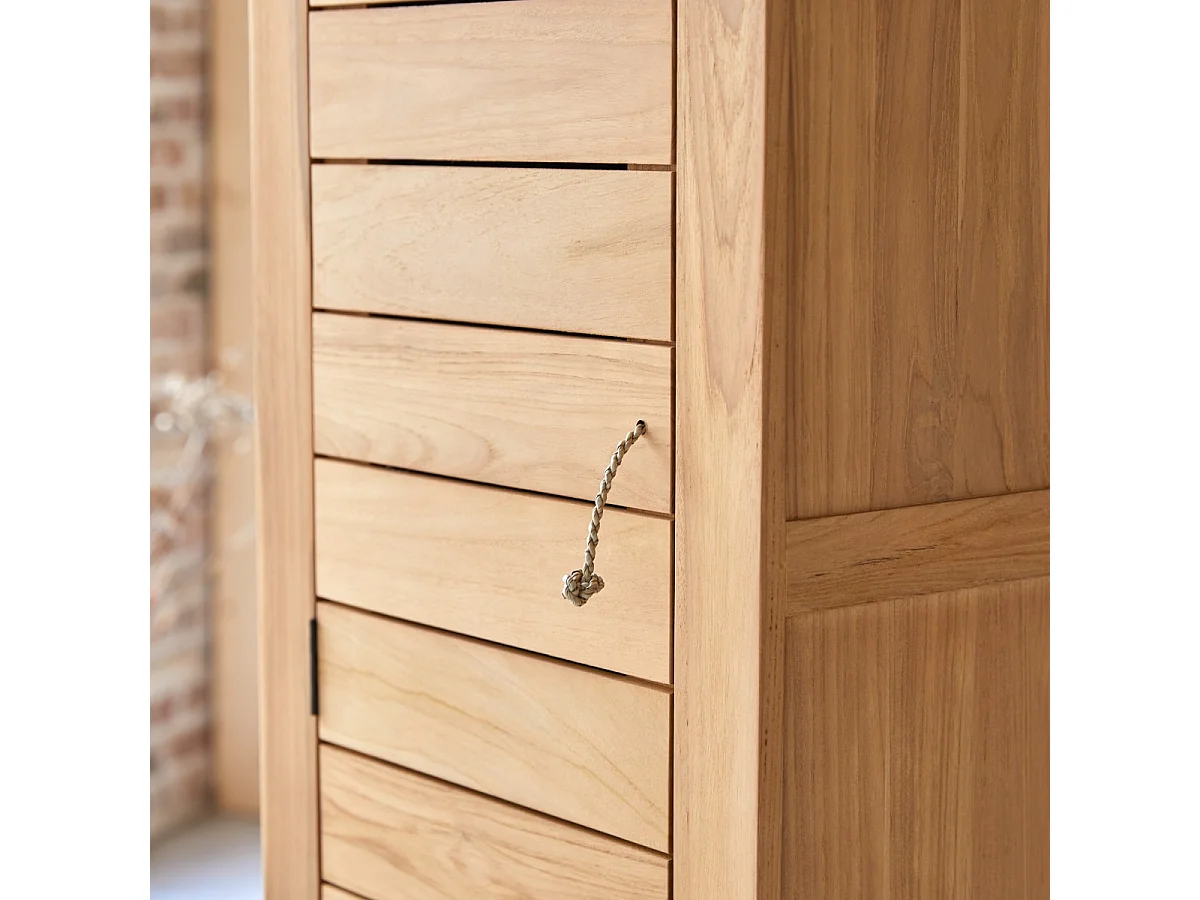 Colonna da bagno in legno di teak 180 Minimalys