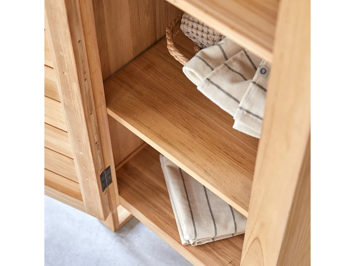 Colonna da bagno in legno di teak 180 Minimalys